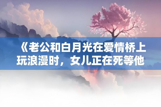 《老公和白月光在爱情桥上玩浪漫时，女儿正在死等他的生日蛋糕》小说